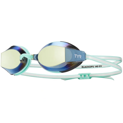 TYR Black Ops 140 EV Racing Women's Swimming Goggles, Silver/Pink Mirrored