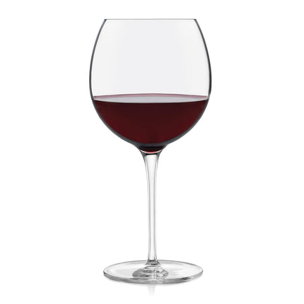 Libbey Signature Balloon Wine Glass Gift Set of 4, 24-Ounce, Kentfield Red (24 oz)