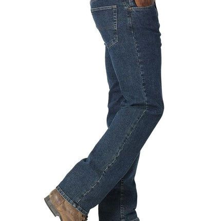 Wrangler Authentics Men's Regular Fit Comfort Flex Waist Jean, Leon, 40W x 29L Blue