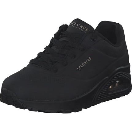 Skechers Women's Uno - Stand On Air Sneaker, Black/Black, US 9