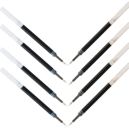 Recambios Pentel Energel 0.7 - Punta de aguja - Trazado medio - Paquete de 4 negros y 4 azules (8 en total) - Modelo: LRN7