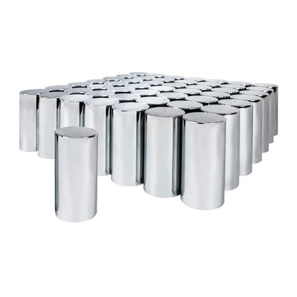 United Pacific 10034Cb - Wheel Lug Nut Cover Set -