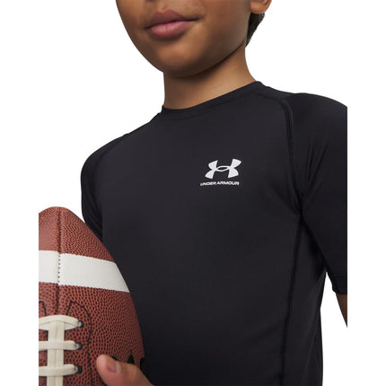 Under Armour Boy's UA HG Armour SS Shirt Black