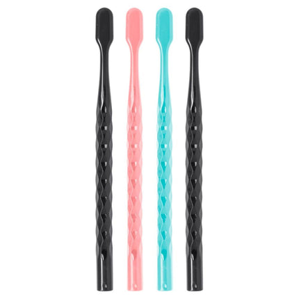 Oral-B Pro Whitening Brilliance Toothbrushes, Extra Soft, Black, Coral, and Teal, 4 Count