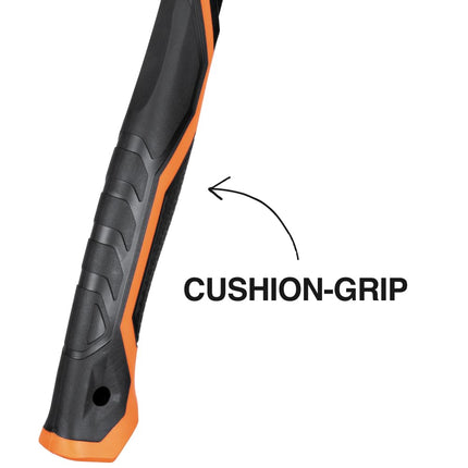 Klein Tools H80922SM Milled Face Framing Hammer with Straight Claw, 22-Ounce Forged Steel, Magnetic Nail Starter and Extra-Large Squared Strike Face