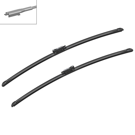 Bosch Aerotwin A 101 S - Front Windscreen Wipers - Set of 2 Replacement Blades - Comes with Pre-assembled Adapter - 2 Blades, 680mm/680mm