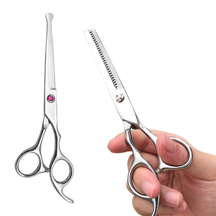 Kids Professional Hair Scissors 6.5-inch Barber Shears - Cutting and Thinning Scissors for Children, Women, Men - Salon and Home Use