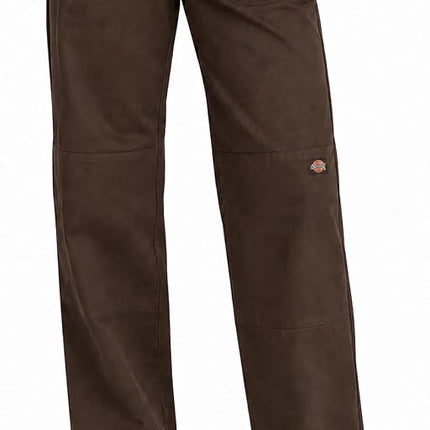 Dickies Womens Loose Fit Double Knee Work Pant (Fp283), Mushroom, 28 Long