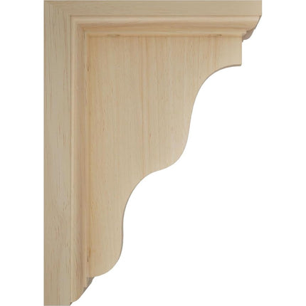 Ekena BKT03X05X07HARW 3-Inch Width x 5-Inch Depth x 7-Inch Height Hamilton Traditional Bracket - Rubber Wood