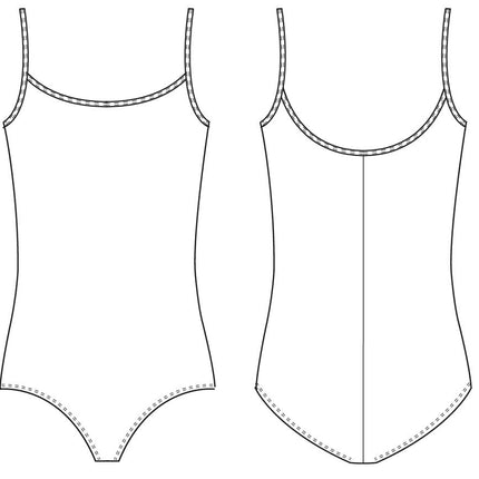 Bloch Dance Girls Parem Microlux Camisole Leotard, Almond, 14