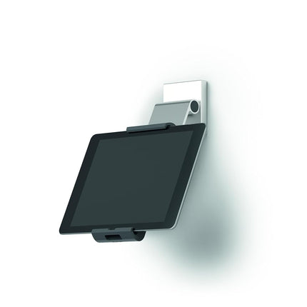 Support Mural pour Tablette en Aluminium Durable Pro - Fixation Universelle pour iPad, Samsung, Surface et Plus de 7 à 13 Pouces - Antivol et Rotation à 360° - Support Fixé au Bras