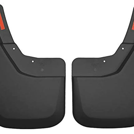 Husky Liners Mud Guards | Rear Mud Guards - Black | 57881 | Fits 2014-2018 Chevrolet Silverado 1500, 2015-2019 Silverado 2500/3500, 2019 Silverado 1500 LD w/Single Rear Wheels 2 Pcs