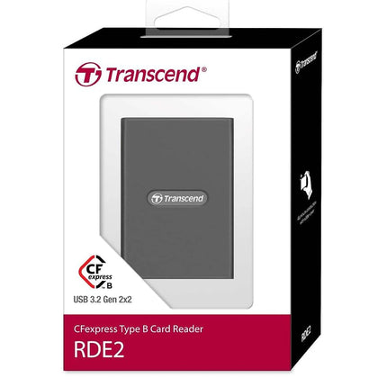 Transcend CFexpress Card Reader, Type B, USB 3.2 Gen 2x2, 20 Gbps, for Photography and Cinematic Experts, Provide Type A and Type C Cables - TS-RDE2