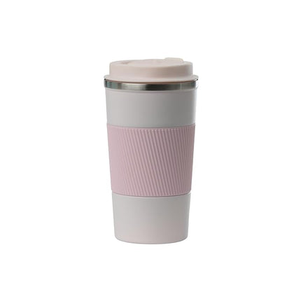 Sip+Sea Dominica 18 oz Stainless Steel Travel Coffee Mug with Flip Lid and Silicone Sleeve | Double Wall Vacuum Insulated