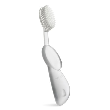 RADIUS Toothbrush Original Big Brush BPA Free ADA Accepted - Right Hand - Clear Brush with Clear Case