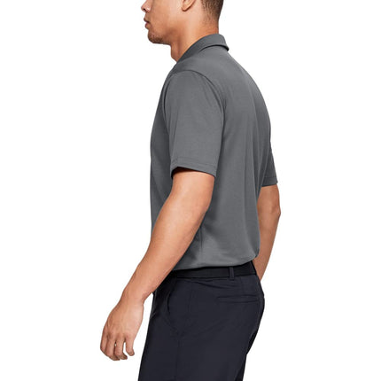 Polo de hombre Under Armour Tech, grafito/negro, talla XL