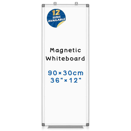 SWANCROWN Long Whiteboard 90x30cm, Magnetic Dry Er