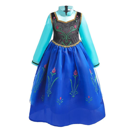Dressy Daisy Little Girls' Ice Princess Dress with Cape, Dark Blue, Size 6