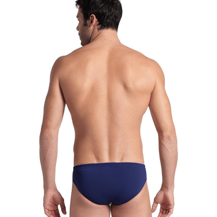 ARENA Men's Performance Stripes Swim Briefs, Navy/Multi, 26
