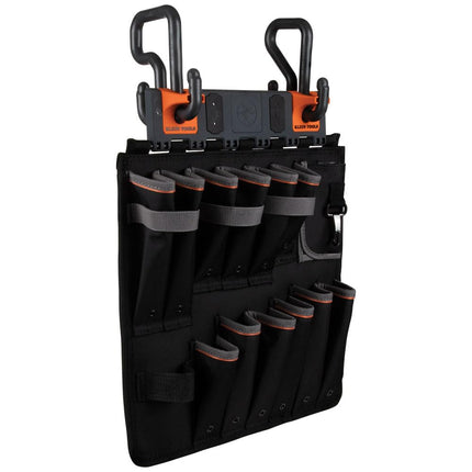 Klein Tools BC502S S-Hook Tool Apron Storage Module, 12 Compartments, Magnetic, Optional S Hooks Secure Module to Aerial Utility Buckets