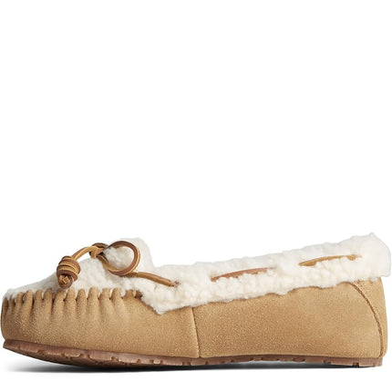 Pantuflas Reina de Sperry para mujer, color tostado, 8