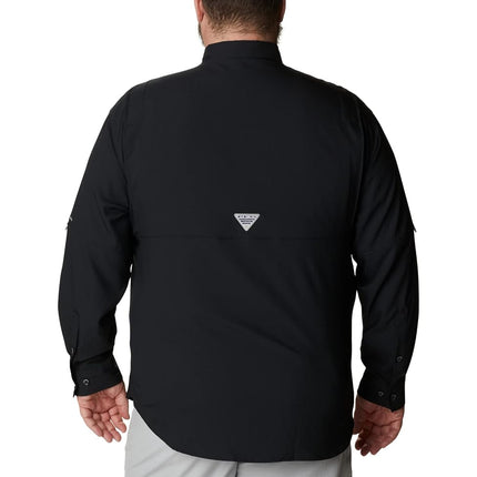 Columbia Men's Plus Tamiami II Long Sleeve Shirt, Black - Large