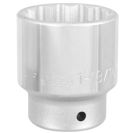 PERFORMANCE TOOL W34572 3/4-Inch Drive 12-Point SAE Standard Socket, 2-1/4-Inch