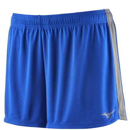 Mizuno Women's Icon 3.5" Short, Royal-Charcoal, Medium