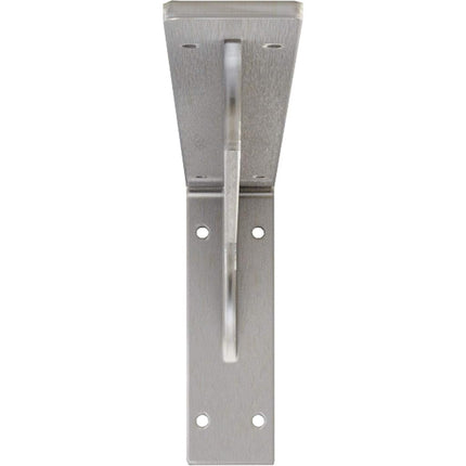 Ekena Millwork BKTM02X18X06EBSS Steel Bracket Embrey, 2"W x 18"D x 6 1/2"H, Stainless Steel