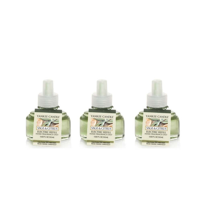 3 Pack of Sage & Citrus ScentPlug Refill 0.6 Oz