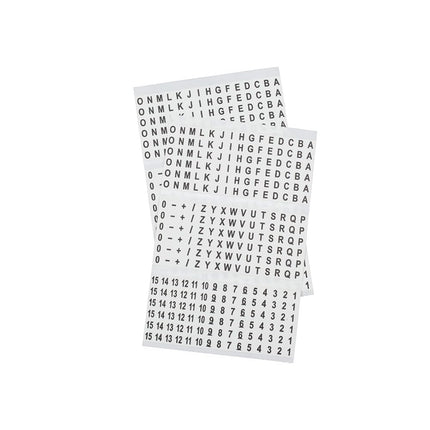 Klein Tools 56253 Wire Marker Book, Black Letters, Numbers, and Symbols