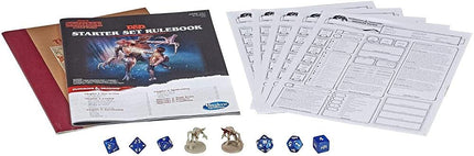Hasbro E3702 DUNGEONS & DRAGONS - NETFLIX - Stranger Things - Juego de rol - Set de inicio - 2 figuras exclusivas - 3+ jugadores - Wizards of the Coast - A partir de 14 años, Rojo, Marrón, Blanco