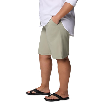 Columbia Womens All Seasons Long Short, Safari, Small/11 Inseam