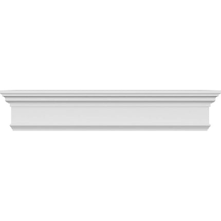 Ekena Millwork CRH07X25 25-Inch Bottom Width x 28 1/2-Inch Top Width x 7 1/4-Inch H x 1-Inch P Crosshead with Trim