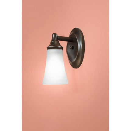 Moen YB2861ORB Eva Applique de salle de bain à 1 lumière à double montage avec verre dépoli, bronze huilé