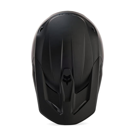 Fox Racing V1 Solid Helmet - Mips Technology, Ventilated, Removable Liner, True-to-Size Fit, Protection for MX & Off-Road, Matte Black, Size: M