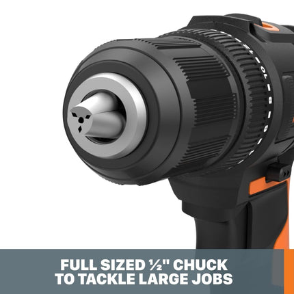 Perceuse-visseuse sans fil Worx WX108L 20V 1/2" Power Share - (Batteries et chargeur inclus)