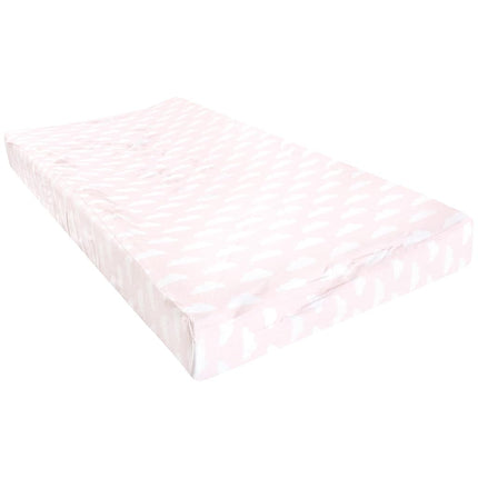 Luvable Friends Unisex Baby Fitted Changing Pad Cover, Girl Basic Elephant, One Size