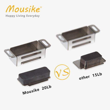 Moosike Cabinet Magnets Magnetic Door Catch Stainless Steel Door Magnet for Kitchen Bathroom Cupboard Wardrobe Closet Closures Cabinet Door Drawer Latch 20 lbs(20Pack)