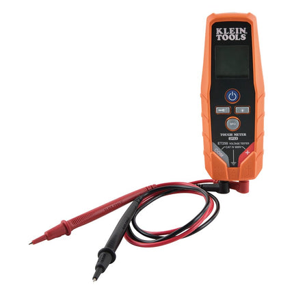 Klein Tools ET250 Comprobador de voltaje, comprobador de voltaje CA/CC, multímetro digital, comprobador de bajo voltaje con pilas