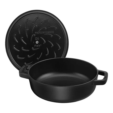 Staub 40511 472/0 with Chistera 28 cm Cast Iron Black