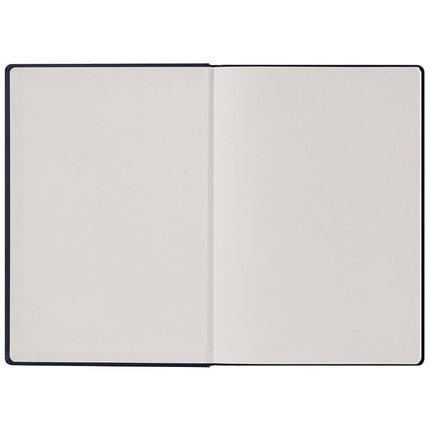 Maruman MNEMOSYNE Journal Notebook, 8.5 x 6.02 Inches (A5), 5mm dot grid, Hard cover with Elastic band, Bookmarks & Inner pocket, 90 gsm, 120 Sheets/240 Pages, Navy, 1 ea. (N888-72)