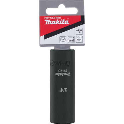 Makita A-96291 3/4" Deep Well Impact Socket with 1/2" Drive