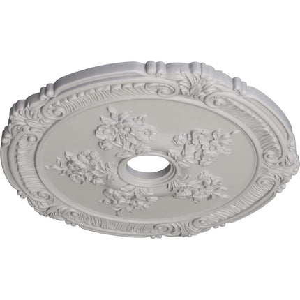 Ekena Millwork CM26ATUWF Attica with Rose Ceiling Medallion, 26"Od X 3 3/4"Id X 1 1/2"P, Ultra Pure White