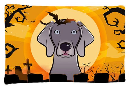 Caroline's Treasures BB1789PILLOWCASE Halloween Weimaraner Fabric Standard Pillowcase, Large, Multicolor