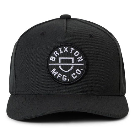 BRIXTON Unisex-Adult Crest C Mp Snbk Cap, Washed Black, One Size