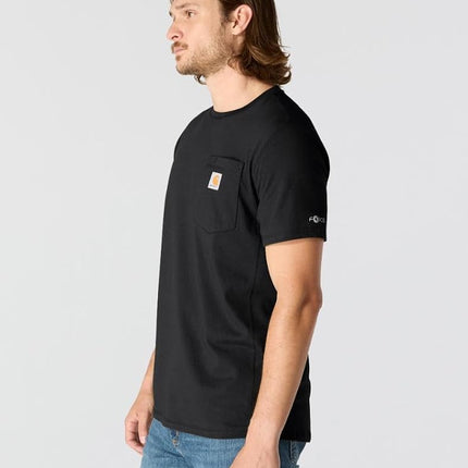 Carhartt Men's Force Relaxed Fit Midweight Short-Sleeve Pocket T-Shirt, Black, XL/Tall