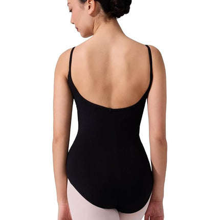 Capezio Princess Camisole Ballet Leotard Women's Close-Fitting Stretchy Dance Leotards for Women with Shelf Bra Lining Ballerina Dance Costume CC101 Black Adult Size XS
