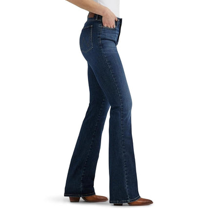 Wrangler Women's Tailored High Rise Lacey Bootcut Jeans, denim, 26W x 34L