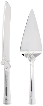 Lenox 812615 True Love Cake Knife & Server, Metallic